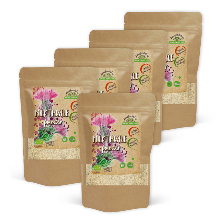 Milk Thistle ØKO Pulver 125g x 5 pakker i gruppen Kosttilskud / Urter & Planter / Urter hos Rawfoodshop Scandinavia AB (RPUL100255E-2-SET5)