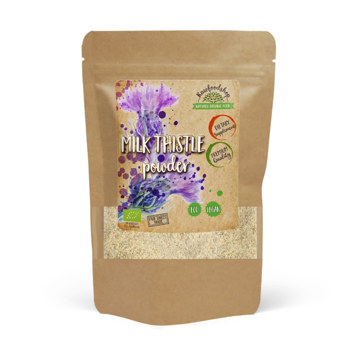 Milk Thistle ØKO Pulver 250g i gruppen Kosttilskud / Urter & Planter / Urter hos Rawfoodshop Scandinavia AB (RPUL100255E-250)