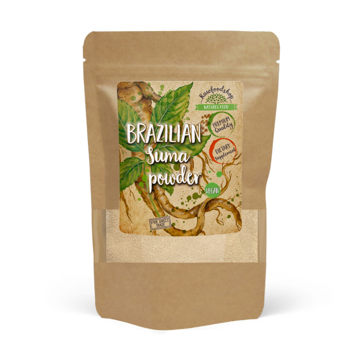 Brasiliansk Suma Pulver 250g i gruppen Kosttilskud / Urter & Planter / Urter hos Rawfoodshop Scandinavia AB (RPUL100320L-250)