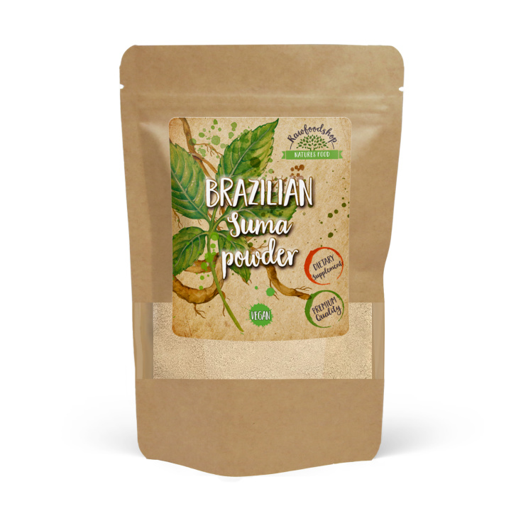 Brasiliansk Suma Pulver 250g i gruppen Kosttilskud / Urter & Planter / Urter hos Rawfoodshop Scandinavia AB (RPUL100320L-250)