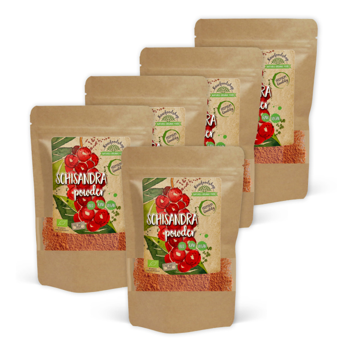 Schisandra Pulver ØKO 250g x 5 pakker i gruppen Råvarer & Drikke / Frugt & Frugtpulver / Frugtpulver hos Rawfoodshop Scandinavia AB (RPUL100540E250-SET5)