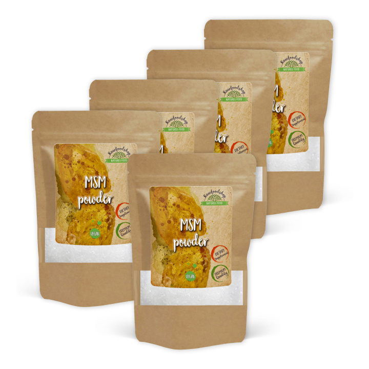 MSM Pulver 250g x 5 pakker i gruppen Kosttilskud / Andre kosttilskud / MSM hos Rawfoodshop Scandinavia AB (RPUL225441E-SET5)