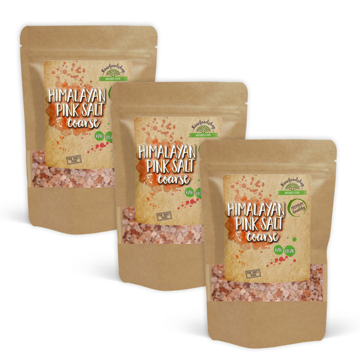 Himalaya Salt Groft 500g x 3 pakker i gruppen Råvarer & Drikke / Spisekammer / Krydderier & Salt hos Rawfoodshop Scandinavia AB (RSAL500197E-SET3)