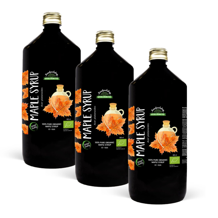 Ahornsirup ØKO 1L x 3 flasker i gruppen Råvarer & Drikke / Bagning / Sirup hos Rawfoodshop Scandinavia AB (RSOT2502001L1-SET3)