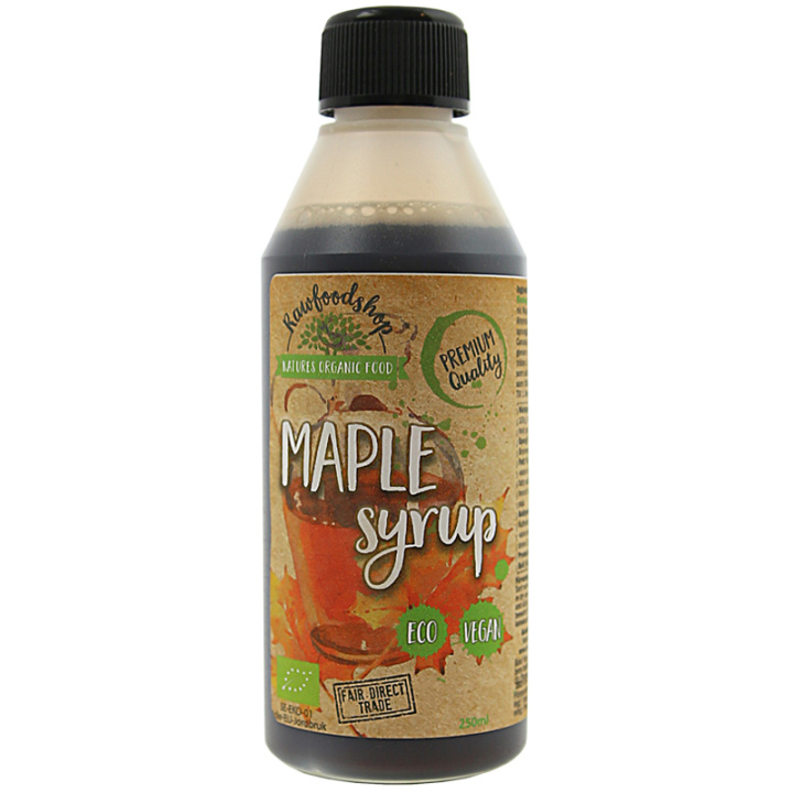 Ahornsirup ØKO 250 ml i gruppen Råvarer & Drikke / Bagning / Sirup hos Rawfoodshop Scandinavia AB (RSOT2502001L)