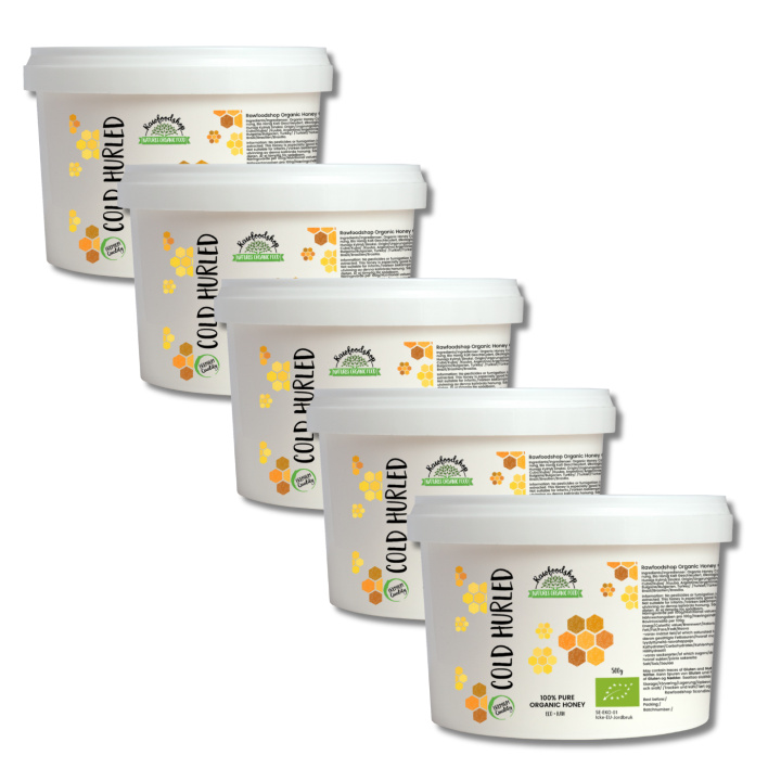 Honning Koldrørt ØKO 500g x 5 pakker i gruppen Råvarer & Drikke / Bagning / Honning hos Rawfoodshop Scandinavia AB (RSOT350393E5-SET5)