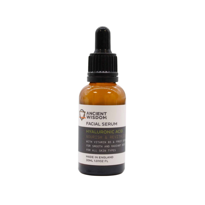 Hyaluronsyre Ansigtsserum 30ml i gruppen OUTLET 20-80% / Hud & Krop 20-50% hos Rawfoodshop Scandinavia AB (SERFUL01)