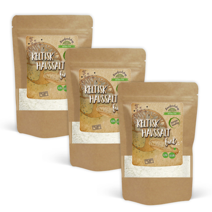 Celtic Havssalt Fint 1kg x 3 pakker i gruppen Råvarer & Drikke / Spisekammer / Krydderier & Salt hos Rawfoodshop Scandinavia AB (SF0541-SET3)