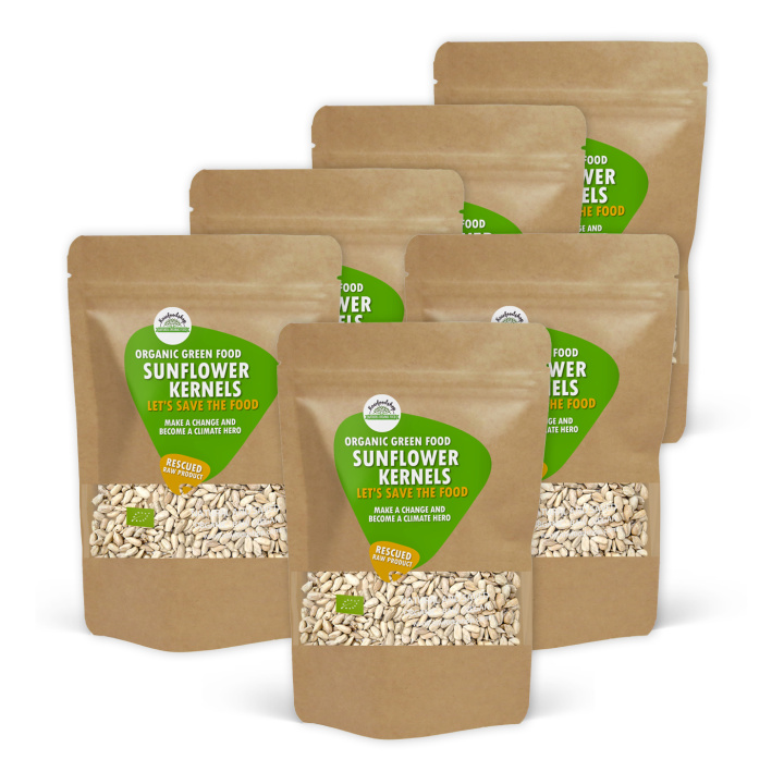 Solsikkekerner ØKO 1kg x 6 pakker i gruppen Råvarer & Drikke / Helsekost / Frø hos Rawfoodshop Scandinavia AB (SF140401-SET6)