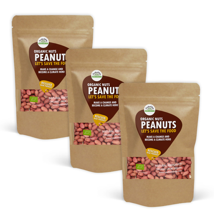 Jordnødder RAW ØKO 1kg x 3 pakker i gruppen Råvarer & Drikke / Nødder / Jordnødder hos Rawfoodshop Scandinavia AB (SF1725001-SET3)