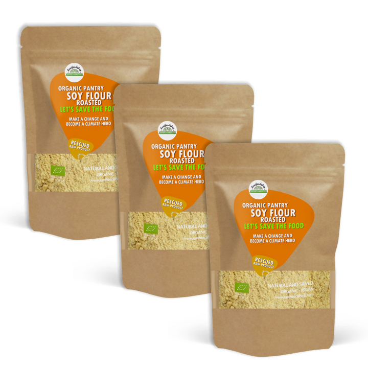 Sojamel Ristet ØKO 1kg x 3 pakker i gruppen Råvarer & Drikke / Bagning / Mel hos Rawfoodshop Scandinavia AB (SF203561-SET3)