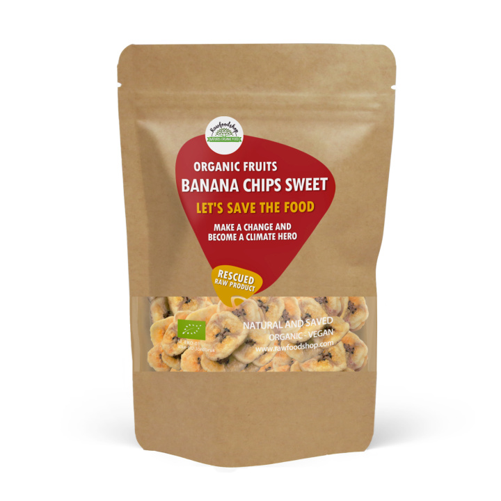 Bananchips Søde ØKO 500g i gruppen Råvarer & Drikke / Frugt & Frugtpulver / Banan hos Rawfoodshop Scandinavia AB (SF223051)