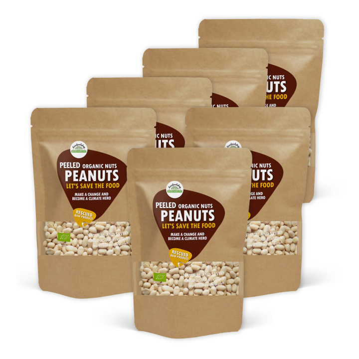 Jordnødder Afskallede RAW ØKO 1kg x 6 pakker i gruppen Råvarer & Drikke / Nødder / Jordnødder hos Rawfoodshop Scandinavia AB (SF3409SET)