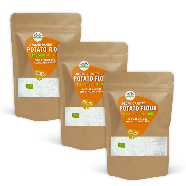 Kartoffelmel ØKO 1kg x 3 pakker i gruppen Råvarer & Drikke / Bagning / Mel hos Rawfoodshop Scandinavia AB (SFAB0161-SET3)