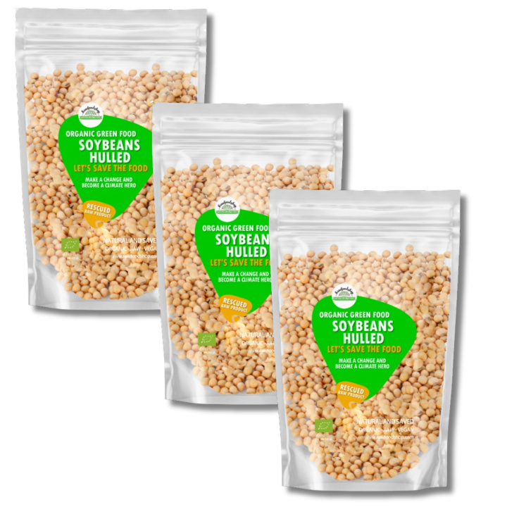Sojabønner Afskallede ØKO 1kg x 3 pakker i gruppen Råvarer & Drikke / Spisekammer / Bælgfrugter / Bønner hos Rawfoodshop Scandinavia AB (SFBON51-SET3)