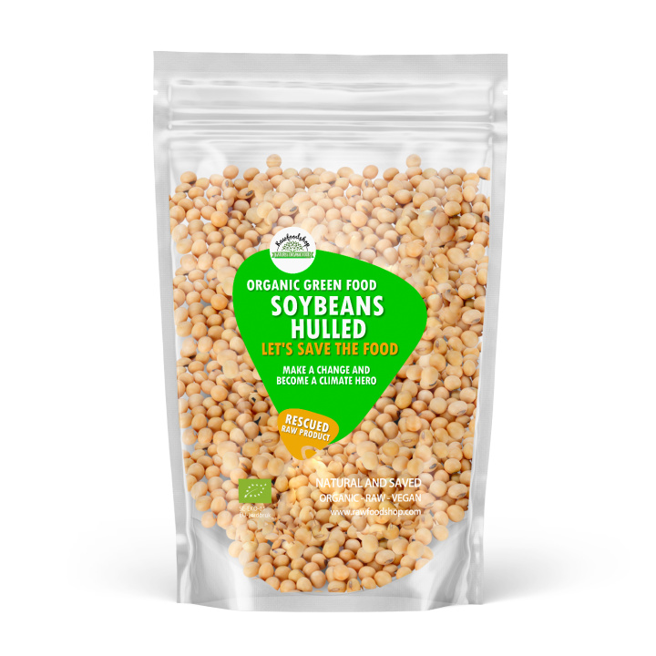 Sojabønner Afskallede ØKO 1kg i gruppen Råvarer & Drikke / Spisekammer / Bælgfrugter / Bønner hos Rawfoodshop Scandinavia AB (SFBON51)