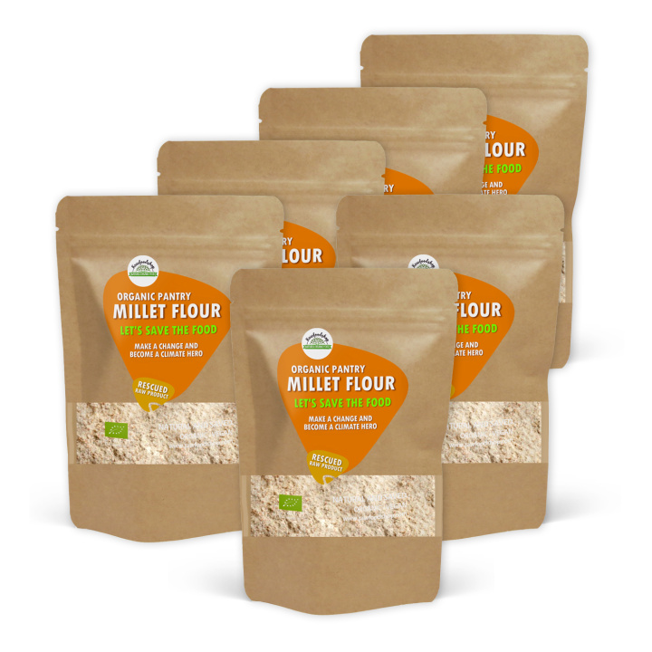 Hirsemel ØKO 1kg x 6 pakker i gruppen Råvarer & Drikke / Bagning / Mel hos Rawfoodshop Scandinavia AB (SFGLUMJOL0011SET)