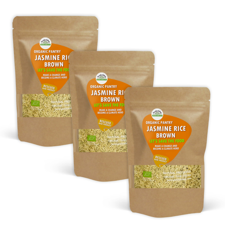 Jasminris Brunt Råris ØKO 1kg x 3 pakker i gruppen Råvarer & Drikke / Spisekammer / Ris & Korn hos Rawfoodshop Scandinavia AB (SFJRB501-SET3)