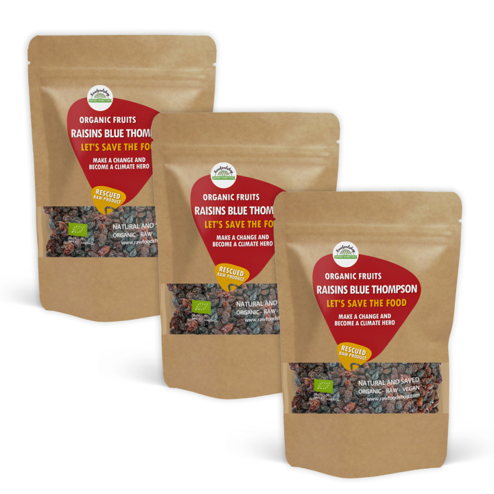 Rosiner Blue Thompson RAW ØKO 1kg x 3 pakker i gruppen Råvarer & Drikke / Frugt & Frugtpulver / Rosiner hos Rawfoodshop Scandinavia AB (SFRAW799791-SET3)