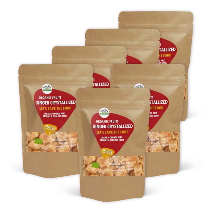 Ingefær Krystalliseret ØKO 500g x 6 pakker i gruppen OUTLET 20-80% / Save The Food 40-80% hos Rawfoodshop Scandinavia AB (SFRAW986689500-SET6)