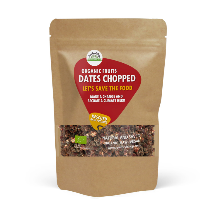 Dadler Hakkede ØKO 1kg i gruppen Råvarer & Drikke / Frugt & Frugtpulver / Dadler hos Rawfoodshop Scandinavia AB (SFRAWDAD5001)