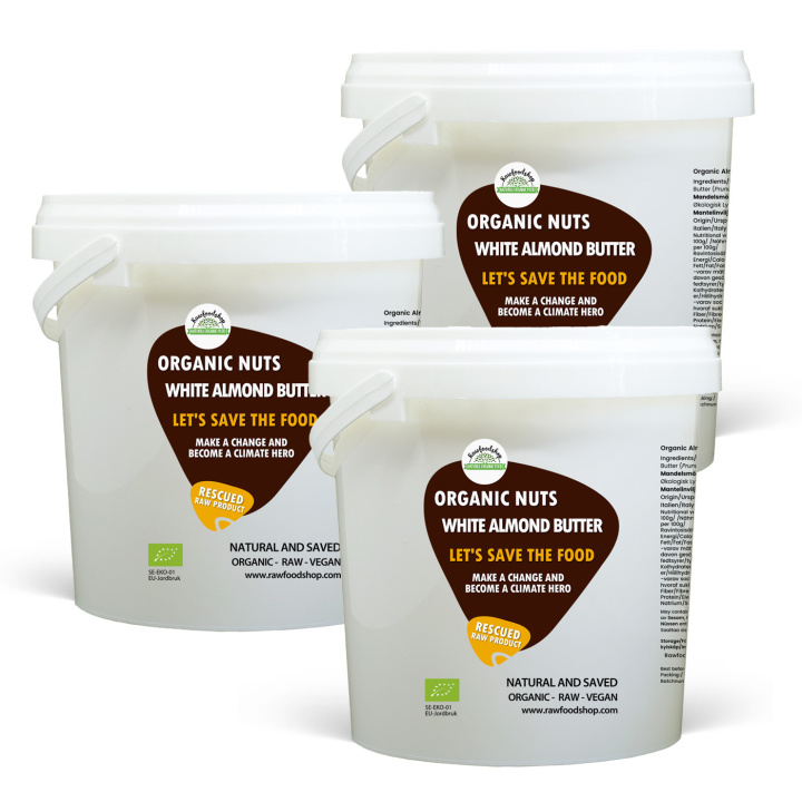 Mandelsmør Lyst ØKO 1kg x 3 pakker i gruppen Råvarer & Drikke / Nødder / Nøddesmør hos Rawfoodshop Scandinavia AB (SFRAWMAND654671-SET3)
