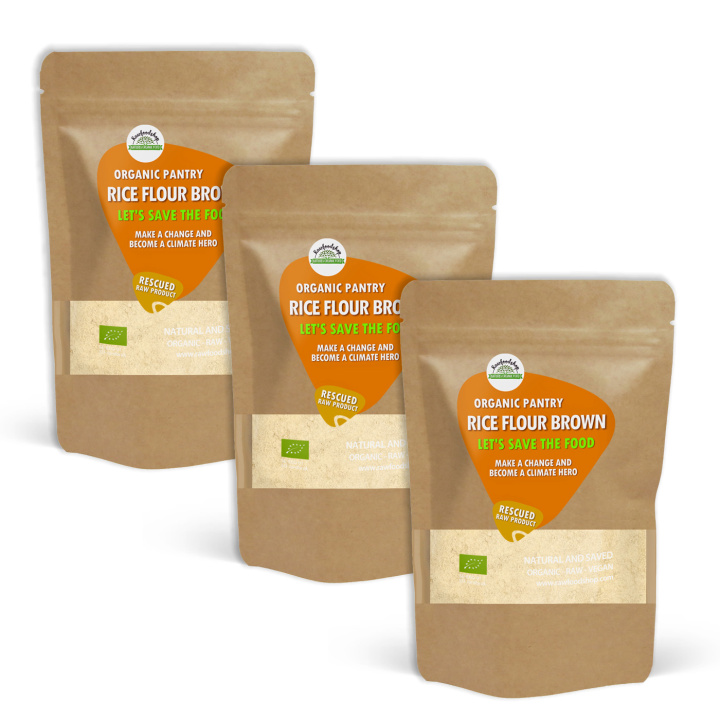 Rismel Brunt ØKO 1kg x 3 pakker i gruppen Råvarer & Drikke / Bagning / Mel hos Rawfoodshop Scandinavia AB (SFRAWMJO0012-SET3)