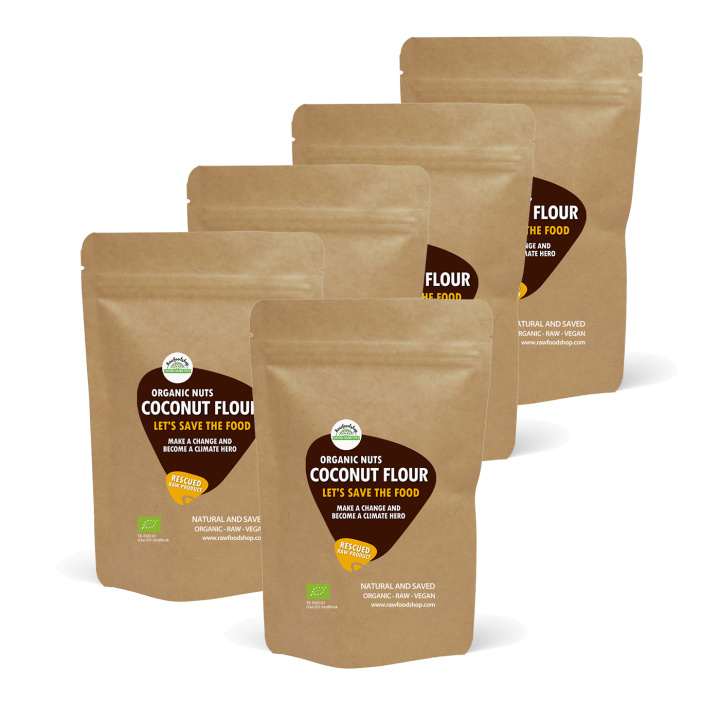 Kokosmel RAW ØKO 1kg 5stk pakke i gruppen Råvarer & Drikke / Bagning / Mel / Kokosmel hos Rawfoodshop Scandinavia AB (SFRBAK1000226ESET)