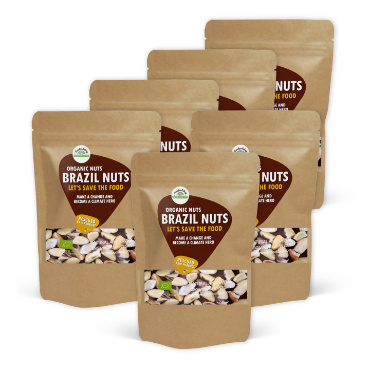 Paranødder Delte Premium RAW ØKO 500g x 6 pakker i gruppen Råvarer & Drikke / Nødder / Paranødder hos Rawfoodshop Scandinavia AB (SFRNOT500454E-SET6)