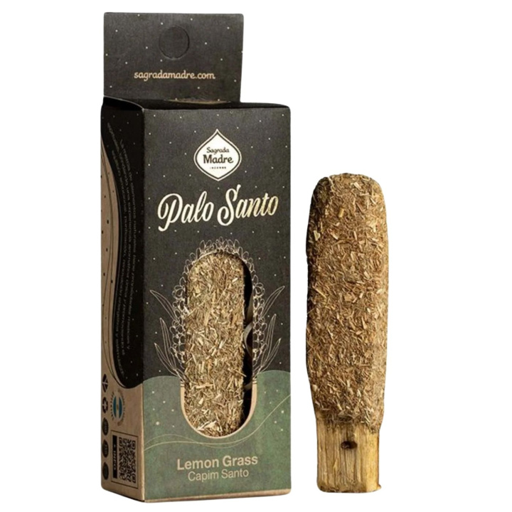 Palo Santo-stav Citrongræs i gruppen Hjem & Sjæl / Stemning & duft / Røgelse hos Rawfoodshop Scandinavia AB (SKU-1492)