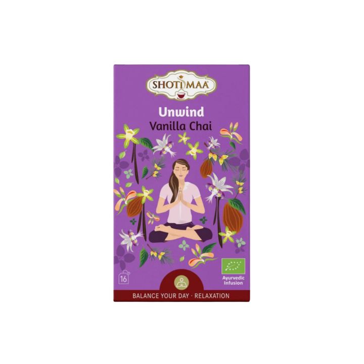 Chai Vanilje Urtete ØKO 16 x 2g i gruppen Råvarer & Drikke / Drikkevarer / Te hos Rawfoodshop Scandinavia AB (SKU-422)