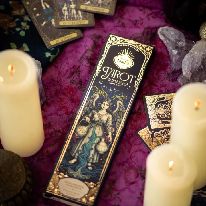 Røgelse Tarot Rosa peber & Frankincense 6 stk i gruppen Hjem & Sjæl / Stemning & duft / Røgelse hos Rawfoodshop Scandinavia AB (SKU-5026)