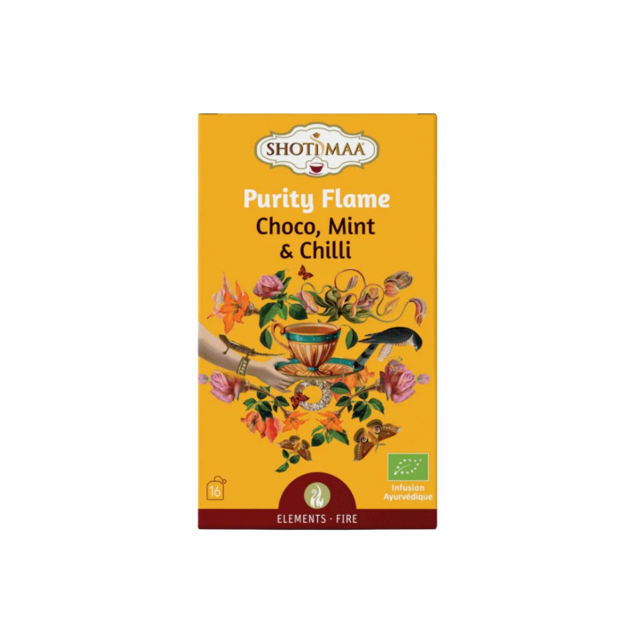 Chokolade, Mynte & Chili Urtete ØKO 16 x 2g i gruppen Råvarer & Drikke / Drikkevarer / Te hos Rawfoodshop Scandinavia AB (SKU-800)