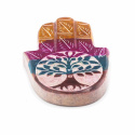 Røgelsesfad Hamsa Multifarvet 9x6cm