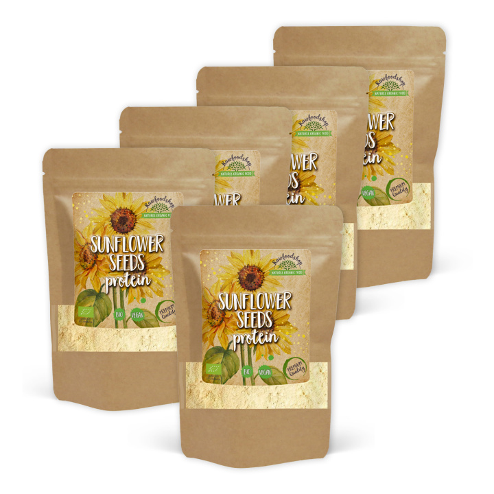 Solsikkefrøprotein ØKO 500g x 5 pakker i gruppen Råvarer & Drikke / Helsekost / Proteinpulver hos Rawfoodshop Scandinavia AB (SOPO01-SET5)