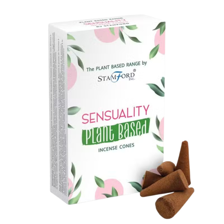 Røgelseskegler Sensuality 12st i gruppen Hjem & Sjæl / Stemning & duft / Røgelse hos Rawfoodshop Scandinavia AB (SPBIC-18)