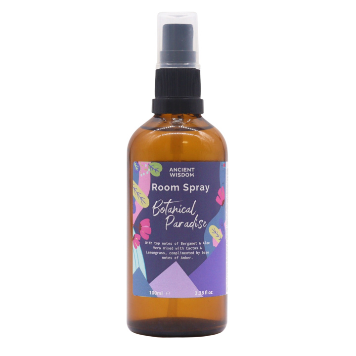 Roomspray Botanical Paradise 100ml i gruppen Hjem & Sjæl / Stemning & duft / Rumduft hos Rawfoodshop Scandinavia AB (SRS-05)