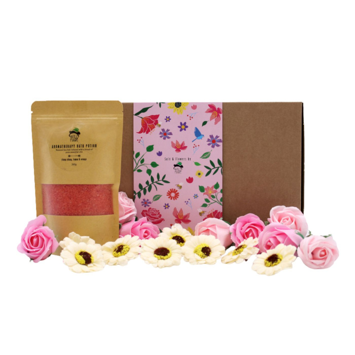 Gavesæt Spa – Ylang Ylang & Citron i gruppen Hud & Krop / Bad & Spa / Badesalt hos Rawfoodshop Scandinavia AB (SSSET-03)