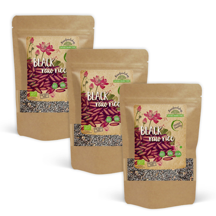 Sorte Ris ØKO 500g x 3 pakker i gruppen Råvarer & Drikke / Spisekammer / Ris & Korn hos Rawfoodshop Scandinavia AB (SVR50-SET3)