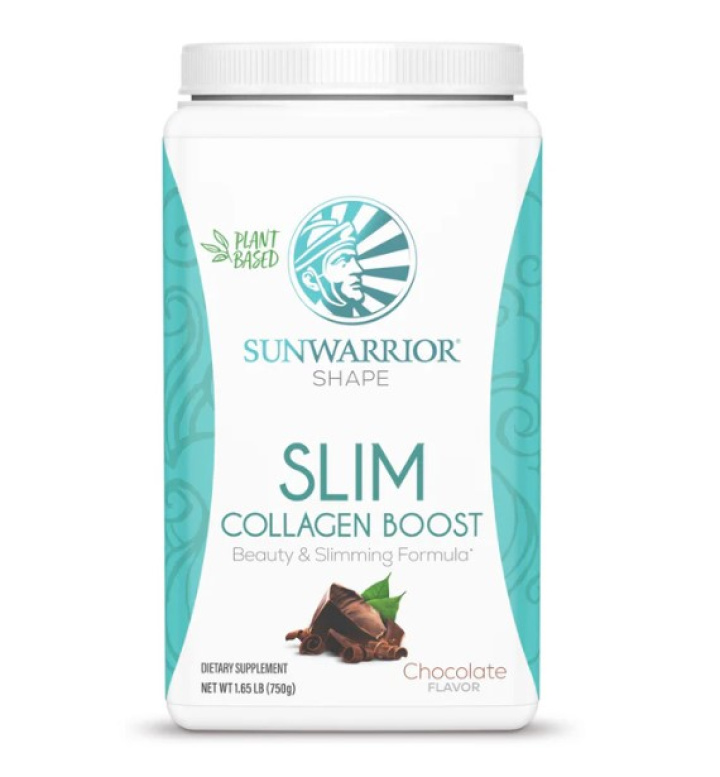 Sunwarrior Shape Slim Collagen Boost Chocolate 750g i gruppen Kosttilskud / Anvendelsesområde / Måltidserstatning & Vægt hos Rawfoodshop Scandinavia AB (SW240)