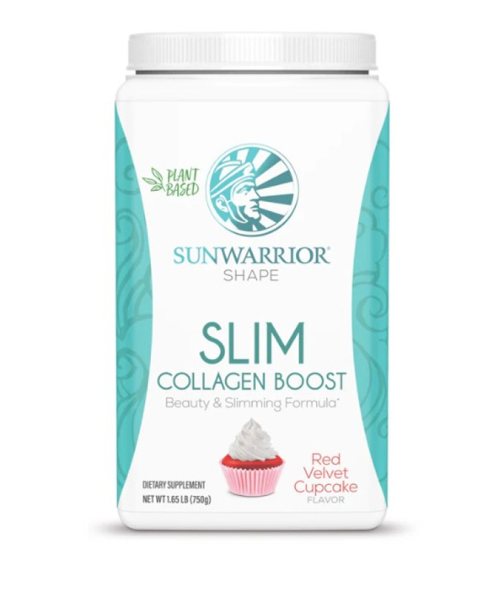Sunwarrior Shape Slim Collagen Boost Red Velvet 750g i gruppen Kosttilskud / Anvendelsesområde / Måltidserstatning & Vægt hos Rawfoodshop Scandinavia AB (SW242)