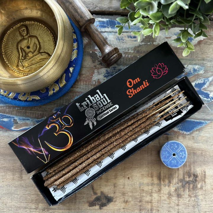 Tribal Soul Røgelse Ohm Shanti i gruppen Hjem & Sjæl / Stemning & duft / Røgelse hos Rawfoodshop Scandinavia AB (TRIBALRI-03)