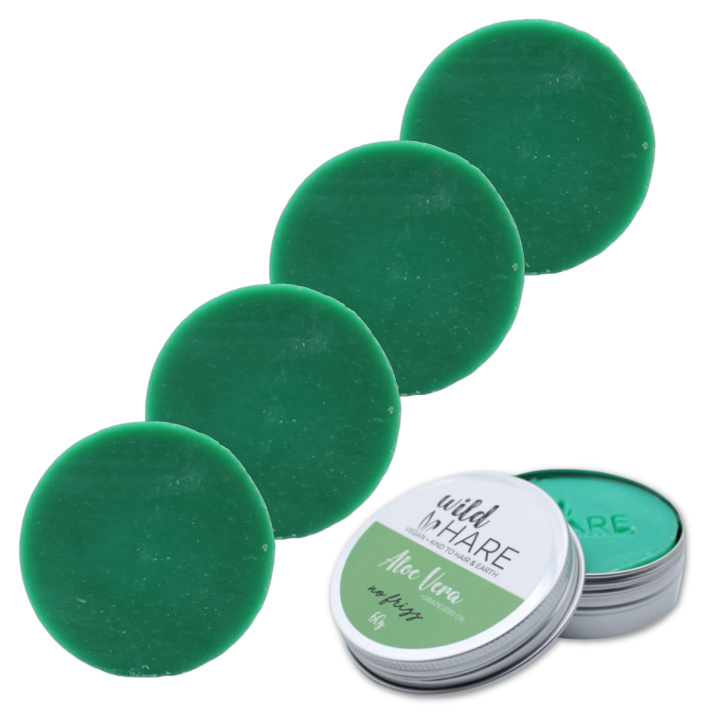 Shampoo bar Aloe Vera 60g x 5 stk i gruppen Hud & Krop / Hår / Shampoo & Balsam hos Rawfoodshop Scandinavia AB (UWHSS02-SET5)