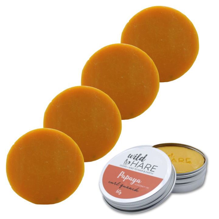 Shampoo bar Papaya 60g x 5 stk i gruppen Hud & Krop / Hår / Shampoo & Balsam hos Rawfoodshop Scandinavia AB (UWHSS06-SET5)