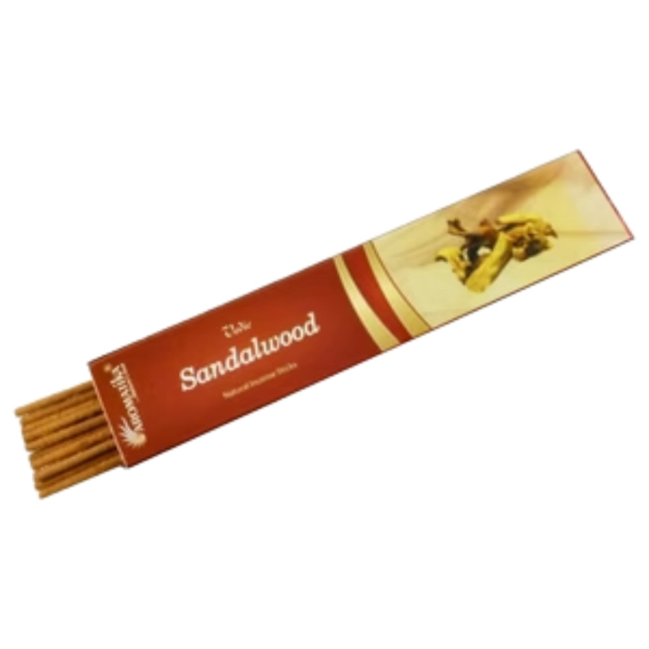 Røgelse Sandeltræ 15g i gruppen Hjem & Sjæl / Stemning & duft / Røgelse hos Rawfoodshop Scandinavia AB (VEDIC-07)