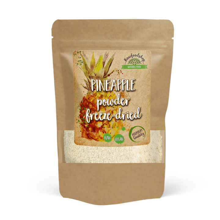 Ananaspulver 125g i gruppen Råvarer & Drikke / Frugt & Frugtpulver / Ananas hos Rawfoodshop Scandinavia AB (VITANANANASPULV)