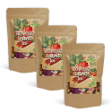 Jordbær- og Rabarberte 100g x 3 pakker